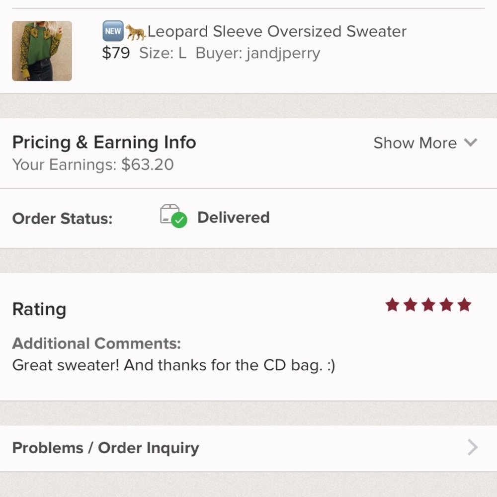 🆕🐆Oversized Leopard Sleeve Sweater - Picture 8 of 8